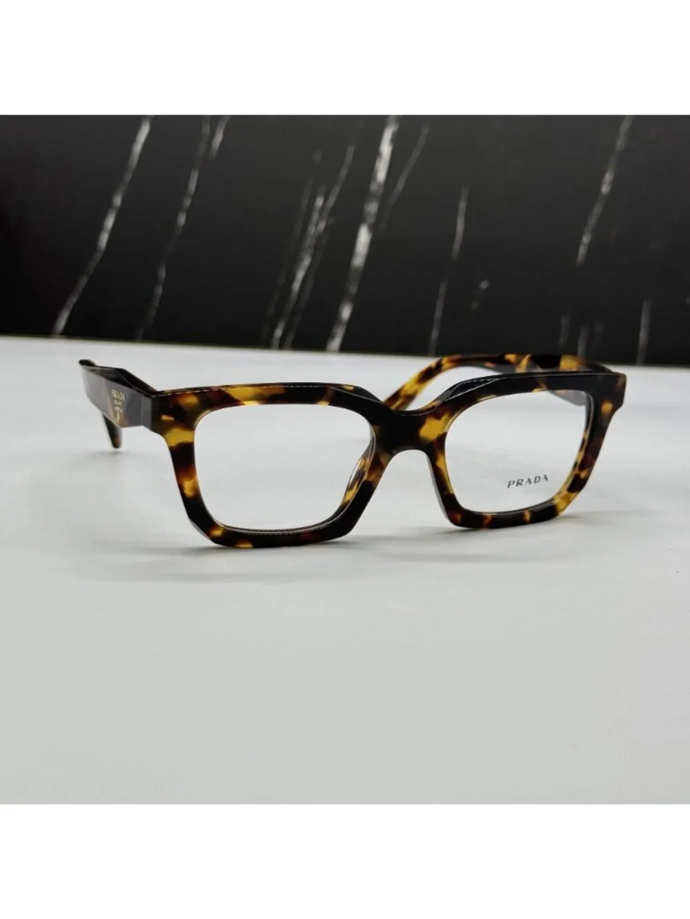 NWT Prada PRC08V 14L1O1 Havana Brown Women Eyeglasses PR C08V